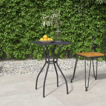 Antracitszürke acélhálós kerti asztal 50 x 50 x 72 cm - utánvéttel vagy ingyenes szállítással