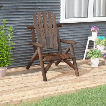 Tömör lucfenyő kerti szék 68 x 86 x 103 cm - utánvéttel vagy ingyenes szállítással