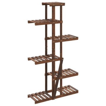 Tömör fenyőfa virágtartó állvány 75x25x140,5 cm - utánvéttel vagy ingyenes szállítással