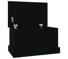 Fekete szerelt fa tárolóláda 50 x 30 x 28 cm - utánvéttel vagy ingyenes szállítással