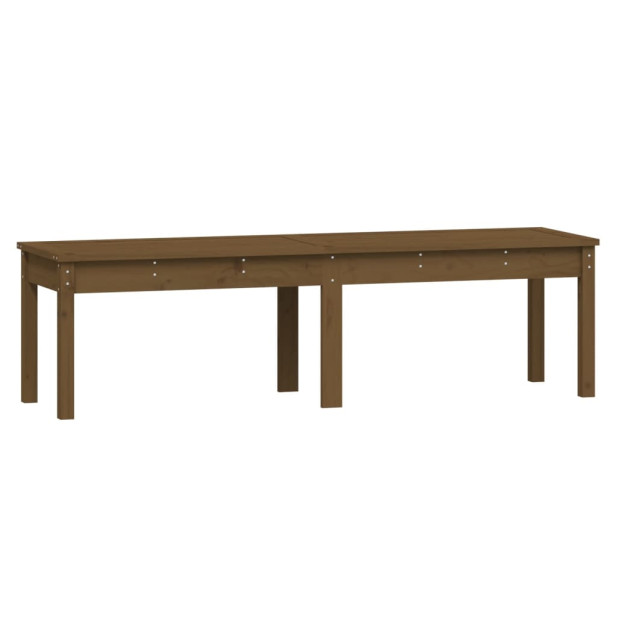 2 személyes mézbarna tömör fenyőfa kerti pad 159,5 x 44 x 45 cm - utánvéttel vagy ingyenes szállítással