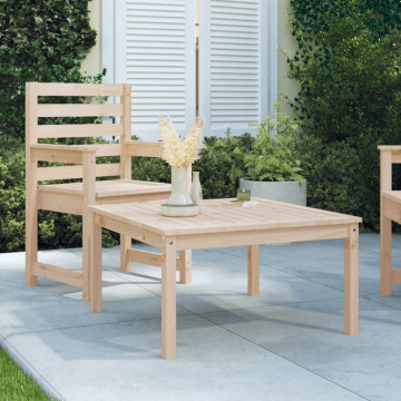 Tömör fenyőfa kerti asztal 82,5x82,5x45 cm - utánvéttel vagy ingyenes szállítással