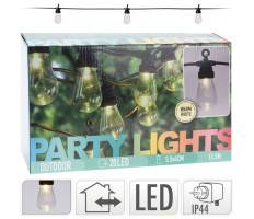 ProGarden 20 izzós LED party fény szett 12 V - utánvéttel vagy ingyenes szállítással