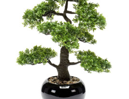 Emerald zöld mini fikusz bonsai műnövény 47 cm - utánvéttel vagy ingyenes szállítással