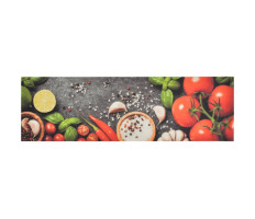 Mosható zöldségmintás bársony konyhai szőnyeg 45x150 cm - utánvéttel vagy ingyenes szállítással