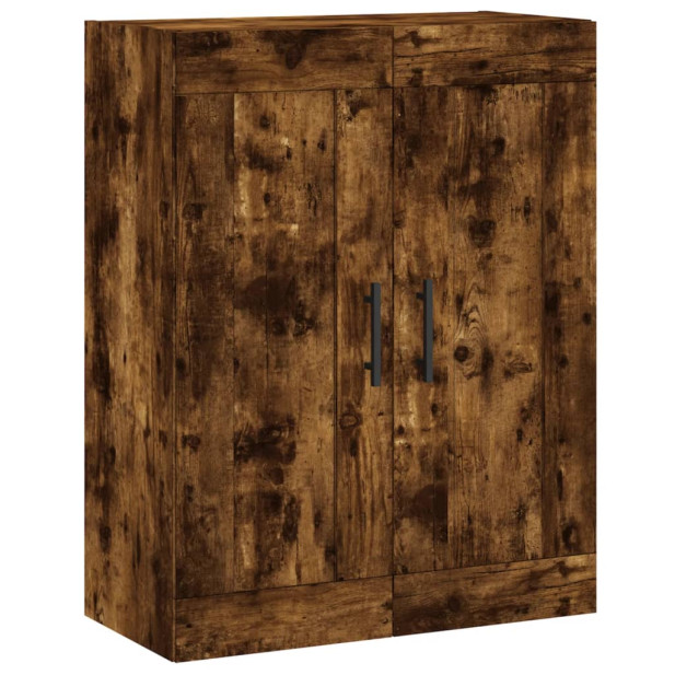 Füstös tölgy szerelt fa fali szekrény 69,5 x 34 x 90 cm - utánvéttel vagy ingyenes szállítással