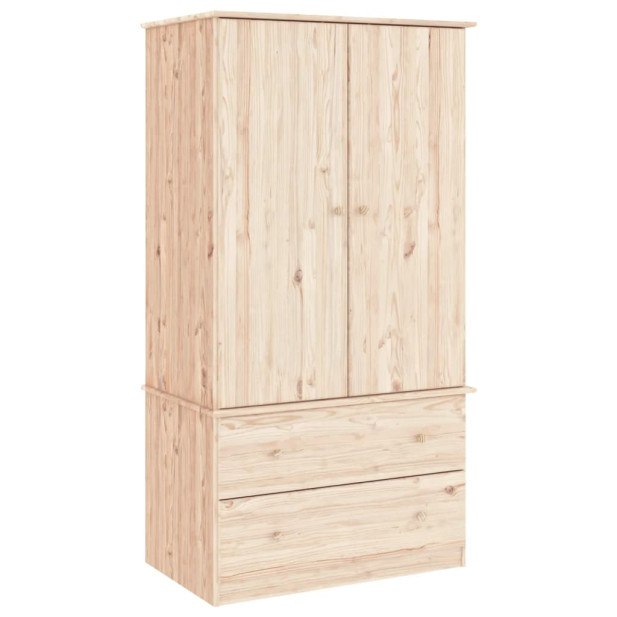 ALTA tömör fenyőfa ruhásszekrény 90x55x170 cm - utánvéttel vagy ingyenes szállítással