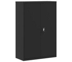 Fekete acél irattartó szekrény 90x40x140 cm - utánvéttel vagy ingyenes szállítással