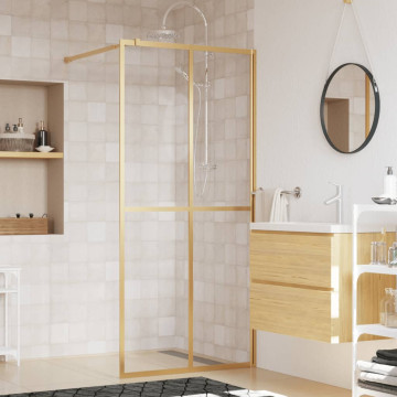 Aranyszínű zuhanyfal átlátszó ESG üveggel 80 x 195 cm - utánvéttel vagy ingyenes szállítással