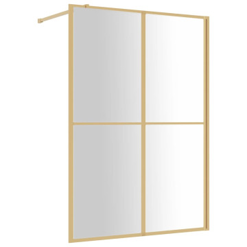 Aranyszínű zuhanyfal átlátszó ESG üveggel 140 x 195 cm - utánvéttel vagy ingyenes szállítással