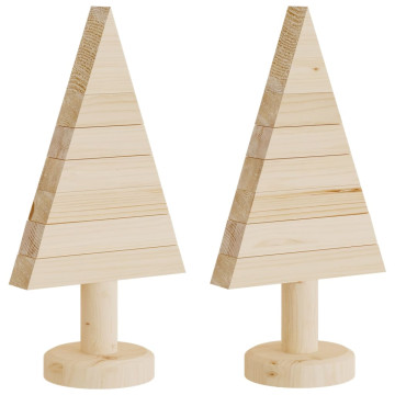 2 db tömör fenyő karácsonyfa dekorációnak 30 cm - utánvéttel vagy ingyenes szállítással