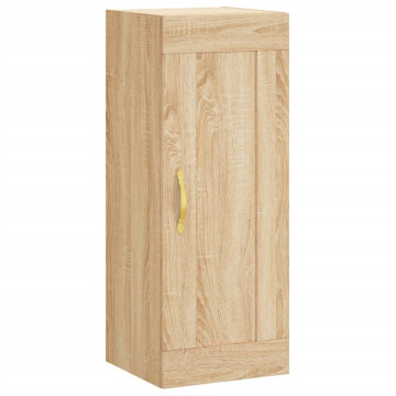 Sonoma tölgy szerelt fa fali szekrény 34,5x34x90 cm - utánvéttel vagy ingyenes szállítással