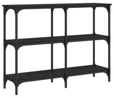 Fekete szerelt fa tálalóasztal 100x29x75 cm - utánvéttel vagy ingyenes szállítással