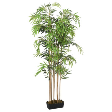 Zöld mű bambuszfa 1095 levéllel 150 cm - utánvéttel vagy ingyenes szállítással