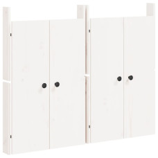 2 db fehér tömör fenyőfa kültéri konyhaszekrény ajtó 50x9x82 cm - utánvéttel vagy ingyenes szállítással
