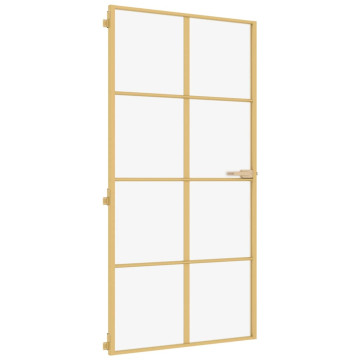 Arany edzett üveg és alumínium beltéri ajtó 102,5x201,5 cm - utánvéttel vagy ingyenes szállítással