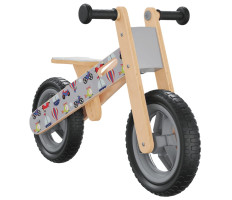 Egyensúlyozó-kerékpár gyerekeknek szürke nyomattal - utánvéttel vagy ingyenes szállítással