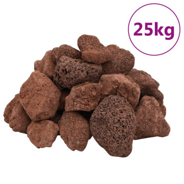 Piros vulkanikus kőzetek 5-8 cm 25 kg - utánvéttel vagy ingyenes szállítással