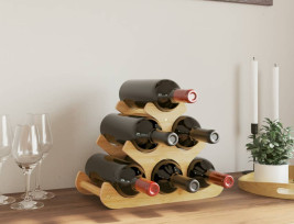 Bambusz bortartó 6 palackhoz 35 x 18 x 25,5 cm - utánvéttel vagy ingyenes szállítással