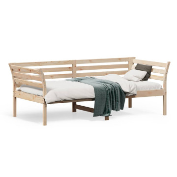 Tömör fenyőfa kanapéágy matrac nélkül 90 x 190 cm - utánvéttel vagy ingyenes szállítással