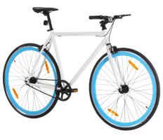 Fehér és kék örökhajtós kerékpár 700c 51 cm - utánvéttel vagy ingyenes szállítással