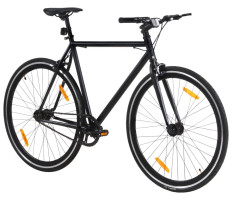 Fekete örökhajtós kerékpár 700c 59 cm - utánvéttel vagy ingyenes szállítással