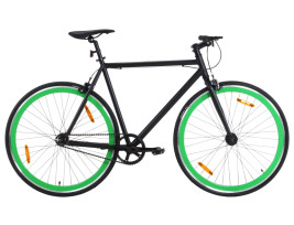 Fekete és zöld örökhajtós kerékpár 700c 59 cm - utánvéttel vagy ingyenes szállítással