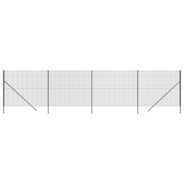 Antracitszürke horganyzott acél dróthálós kerítés 2,2x10 m - utánvéttel vagy ingyenes szállítással