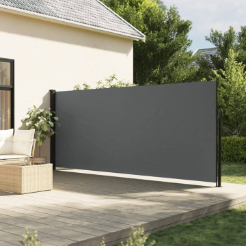 Antracitszürke behúzható oldalsó napellenző 180 x 300 cm - utánvéttel vagy ingyenes szállítással