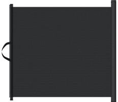 Fekete behúzható kisállatkapu 82,5 x 125 cm - utánvéttel vagy ingyenes szállítással