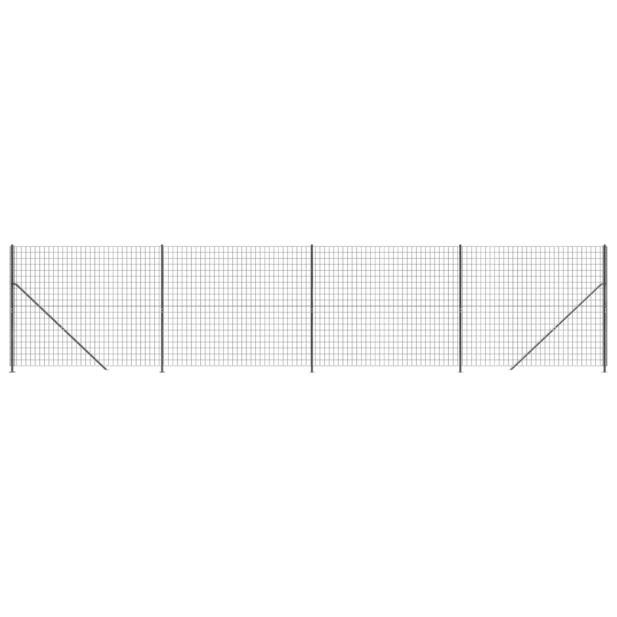 Antracitszürke dróthálós kerítés illesztőperemmel 2x10 m - utánvéttel vagy ingyenes szállítással