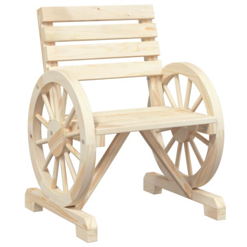 Tömör fenyőfa kerti szék 58 x 58 x 78,5 cm - utánvéttel vagy ingyenes szállítással