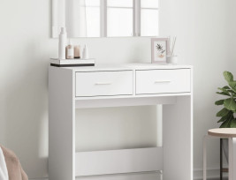 Fehér fésülködőasztal tükörrel 80x39x80 cm - utánvéttel vagy ingyenes szállítással