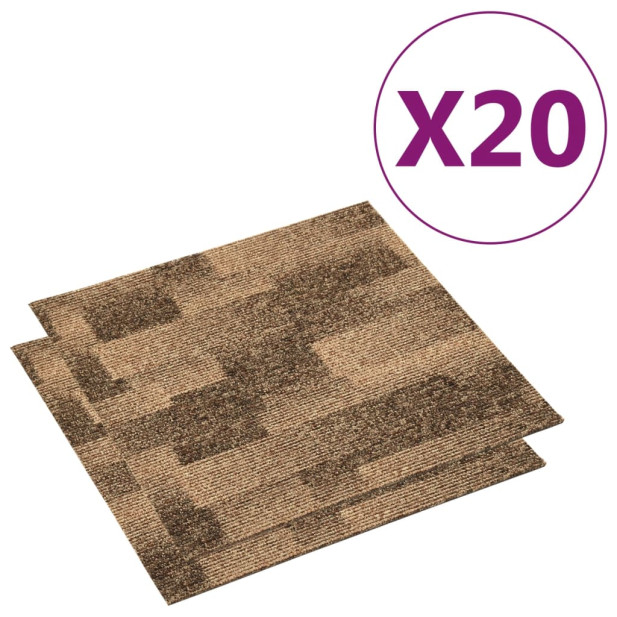 20 db barna padlószőnyeg lap 5 m² - utánvéttel vagy ingyenes szállítással