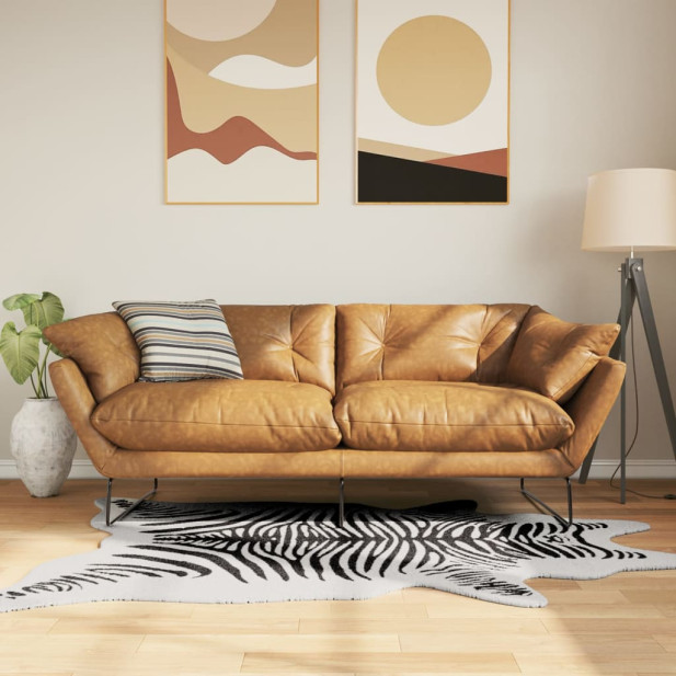 Fekete-fehér zebramintás mosható csúszásgátló szőnyeg 120x170cm - utánvéttel vagy ingyenes szállítással
