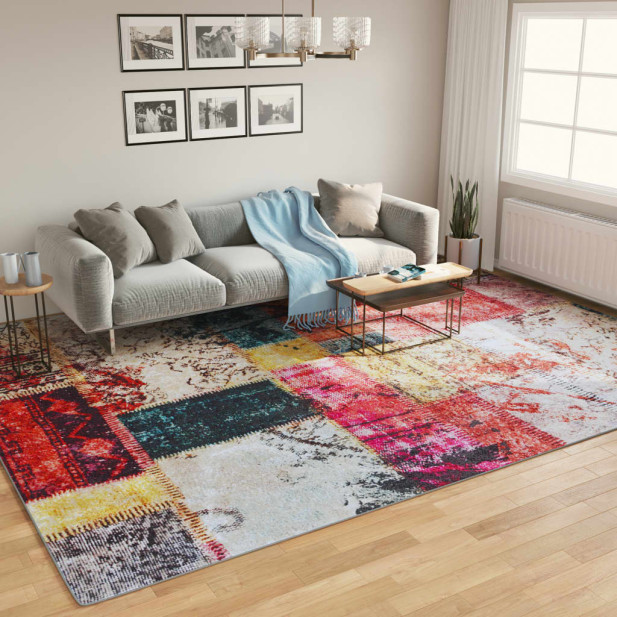 Többszínű mosható csúszásgátló szőnyeg 400 x 300 cm - utánvéttel vagy ingyenes szállítással