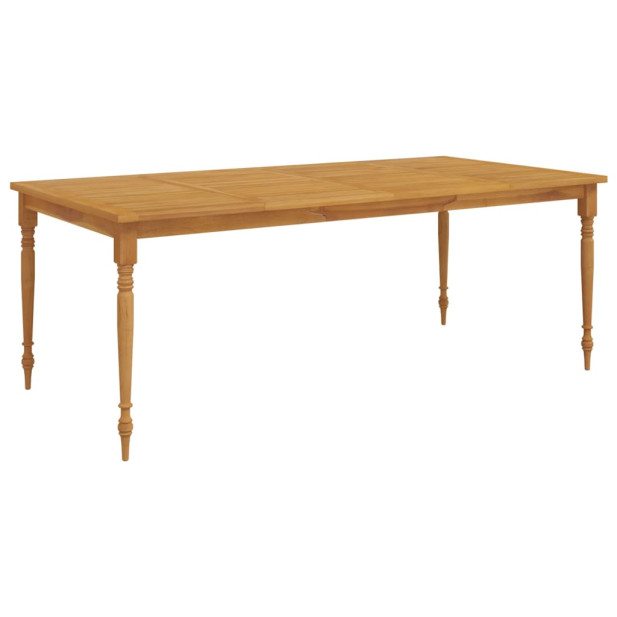 Tömör tíkfa Batavia asztal 200 x 100 x 75 cm - utánvéttel vagy ingyenes szállítással
