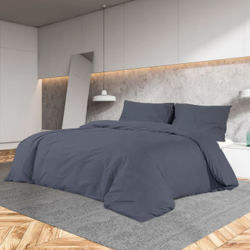 Antracitszürke pamut ágyneműhuzat-garnitúra 135 x 200 cm - utánvéttel vagy ingyenes szállítással