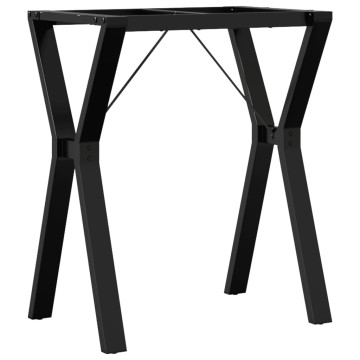 öntöttvas étkezőasztallábak Y-alakú vázzal 60 x 40 x 73 cm - utánvéttel vagy ingyenes szállítással