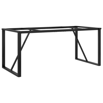 öntöttvas étkezőasztallábak O-alakú vázzal 180 x 80 x 73 cm - utánvéttel vagy ingyenes szállítással
