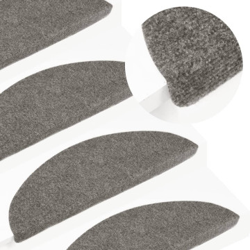 10 db fekete öntapadó lépcsőszőnyeg 56 x 17 x 3 cm - utánvéttel vagy ingyenes szállítással