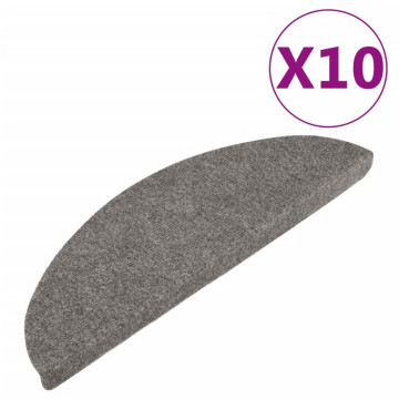 10 db fekete öntapadó lépcsőszőnyeg 56 x 17 x 3 cm - utánvéttel vagy ingyenes szállítással