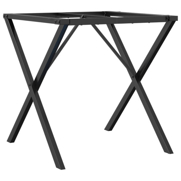 öntöttvas étkezőasztallábak X-alakú vázzal 60 x 60 x 73 cm - utánvéttel vagy ingyenes szállítással