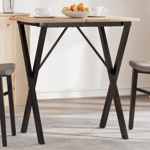 öntöttvas étkezőasztallábak X-alakú vázzal 60 x 50 x 73 cm - utánvéttel vagy ingyenes szállítással