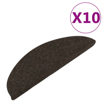 10 db antracitszürke öntapadó lépcsőszőnyeg 56 x 17 x 3 cm - utánvéttel vagy ingyenes szállítással