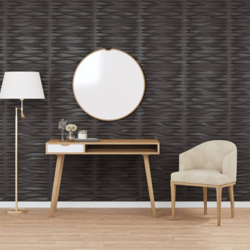 12 db fekete XPS kőmintás fali panel 50 x 50 cm 3 m² - utánvéttel vagy ingyenes szállítással