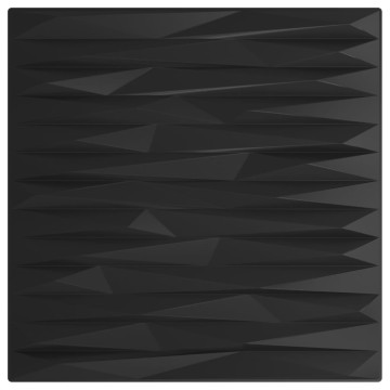 12 db fekete XPS kőmintás fali panel 50 x 50 cm 3 m² - utánvéttel vagy ingyenes szállítással