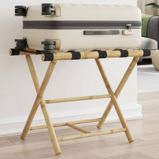 Bambusz összecsukható bőröndtartó 62 x 42 x 50,5 cm - utánvéttel vagy ingyenes szállítással