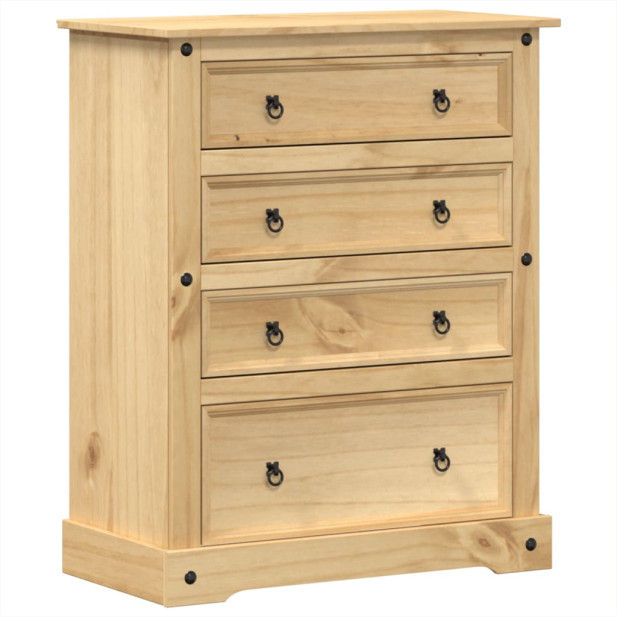 Corona tömör fenyőfa komód 92x48x120 cm - utánvéttel vagy ingyenes szállítással