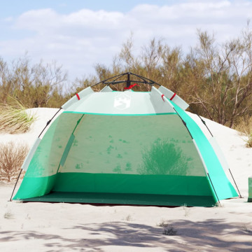 2 személyes tengerzöld vízálló gyorskioldó strandsátor - utánvéttel vagy ingyenes szállítással